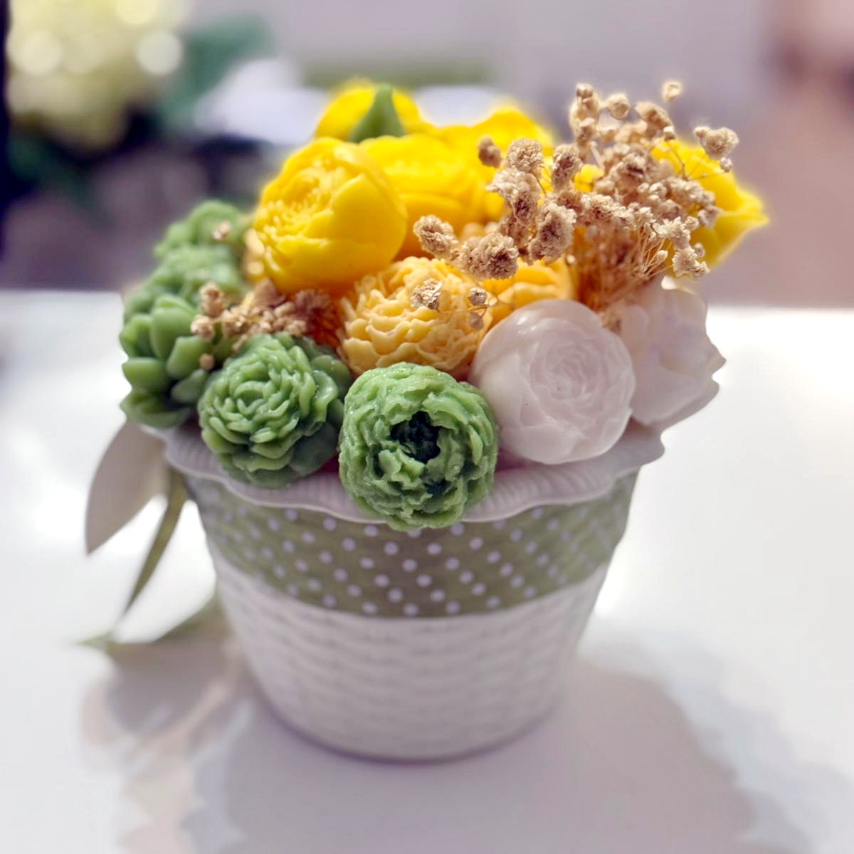 Aranjament din flori de sapun [2]