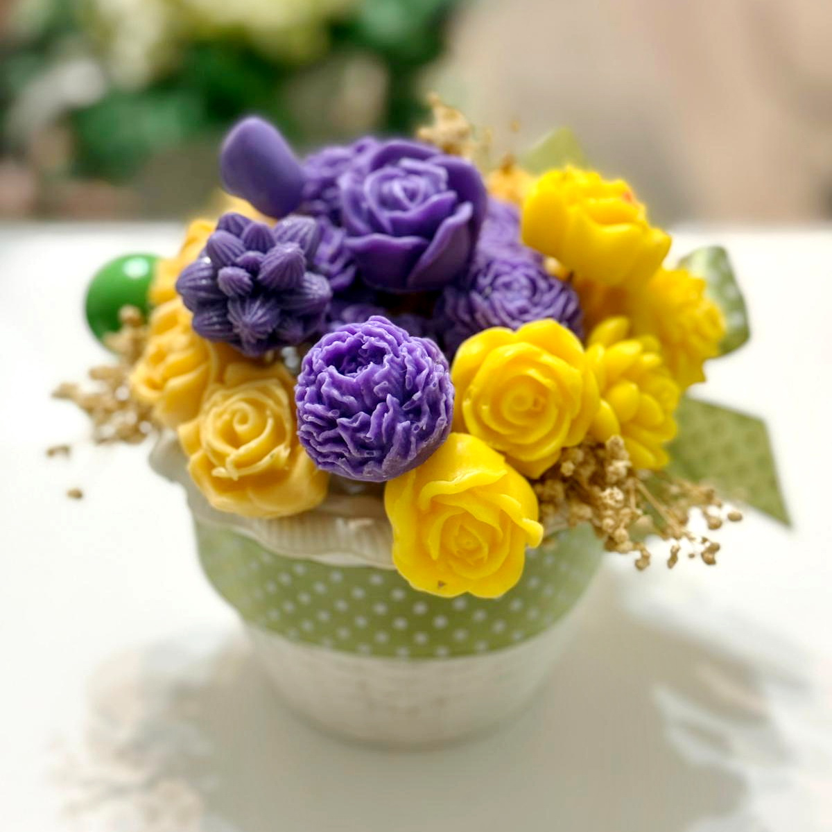 Aranjament din flori de sapun [3]