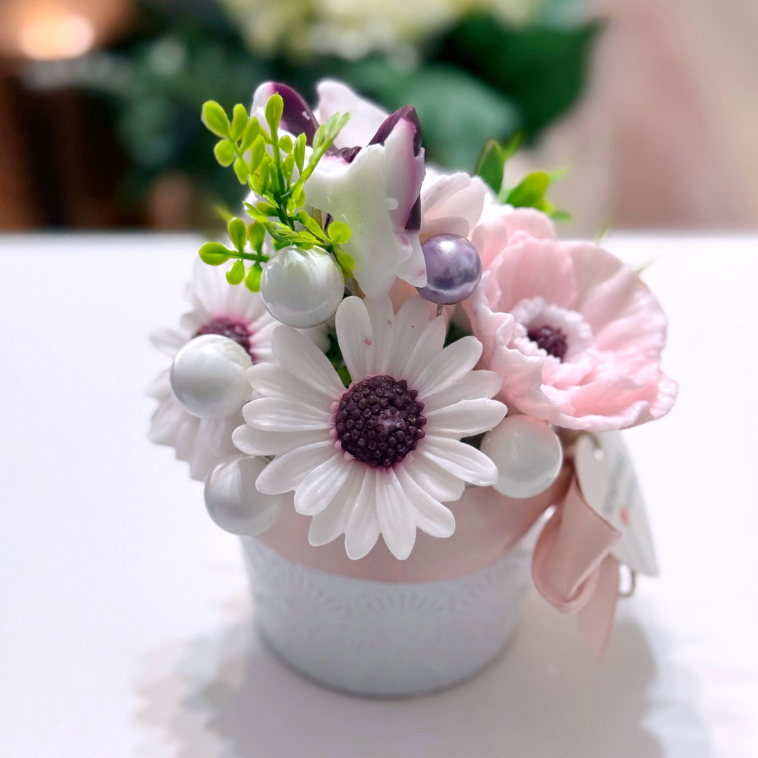 Aranjament din flori de sapun [5]