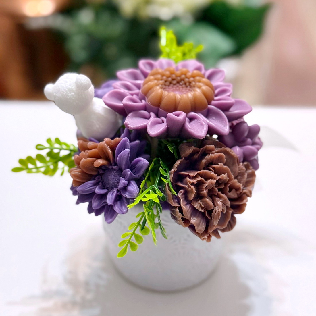 Aranjament din flori de sapun [4]