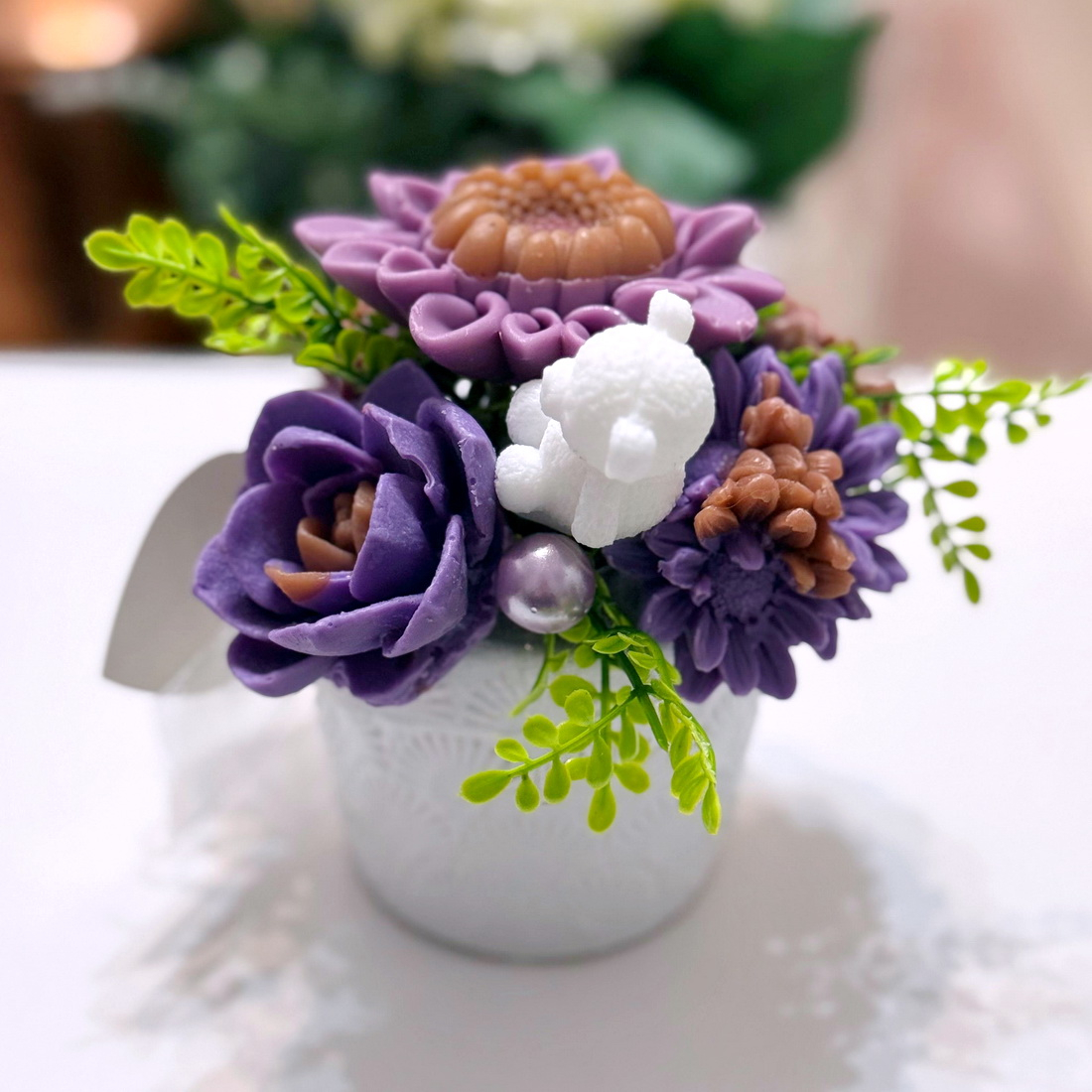 Aranjament din flori de sapun [2]