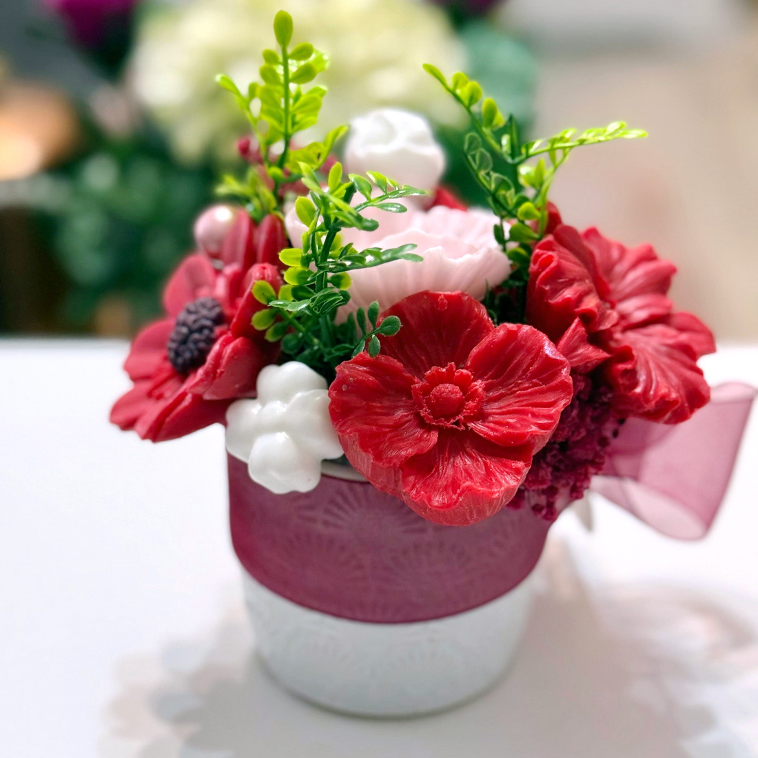 Aranjament din flori de sapun [4]