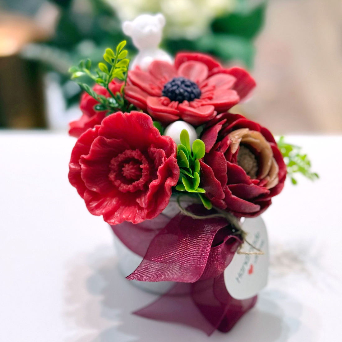 Aranjament din flori de sapun [3]