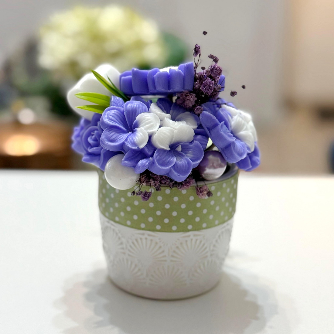 Aranjament din flori de sapun [3]