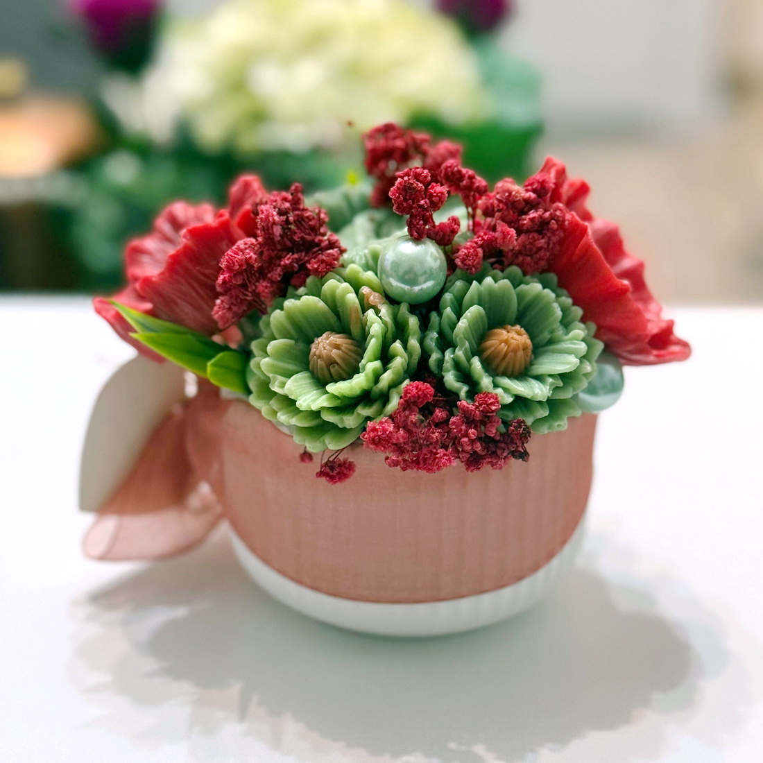 Aranjament din flori de sapun [2]