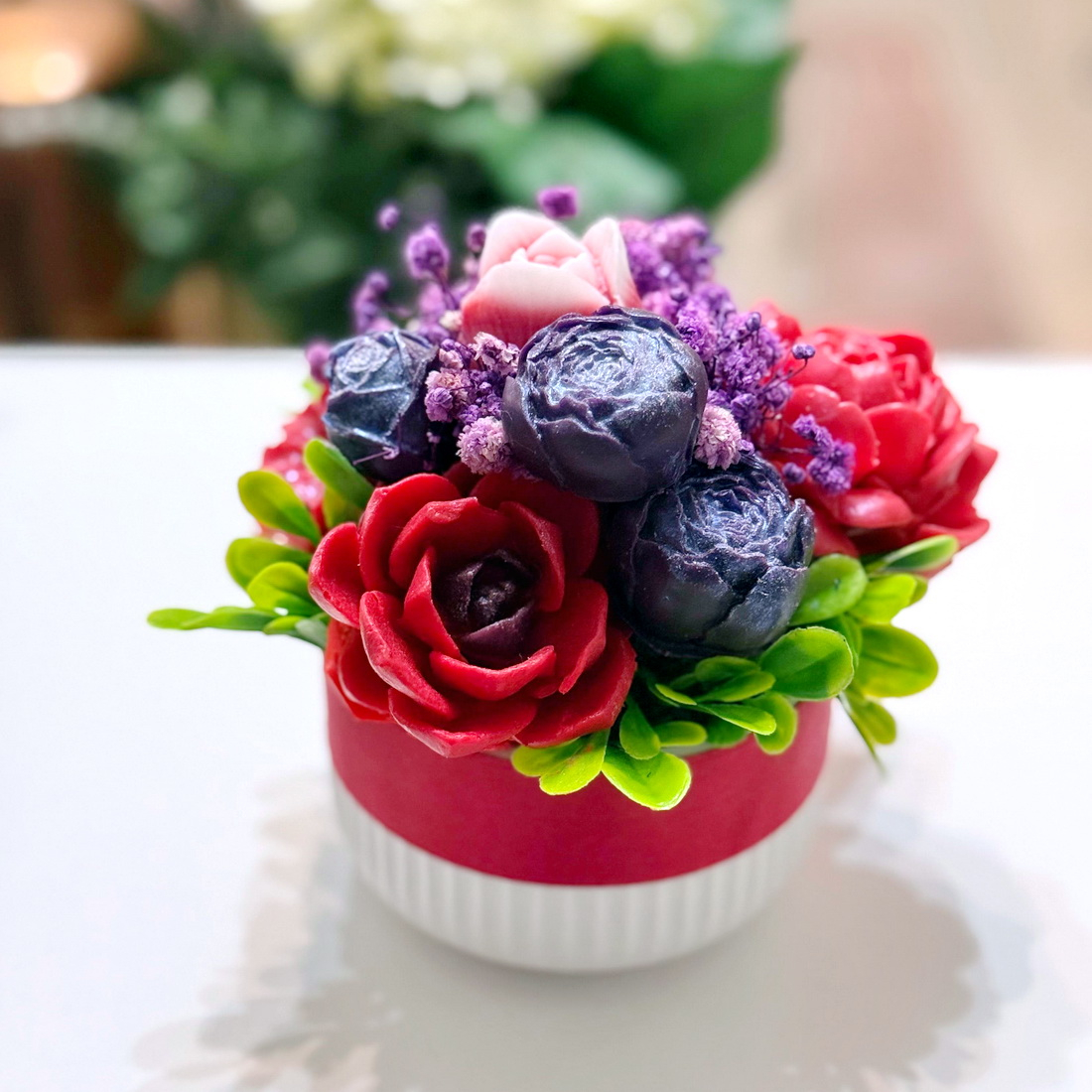 Aranjament din flori de sapun [4]