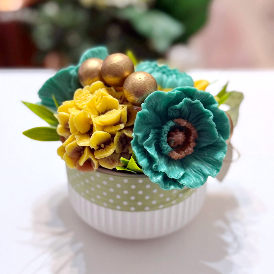 Aranjament din flori de sapun [2]