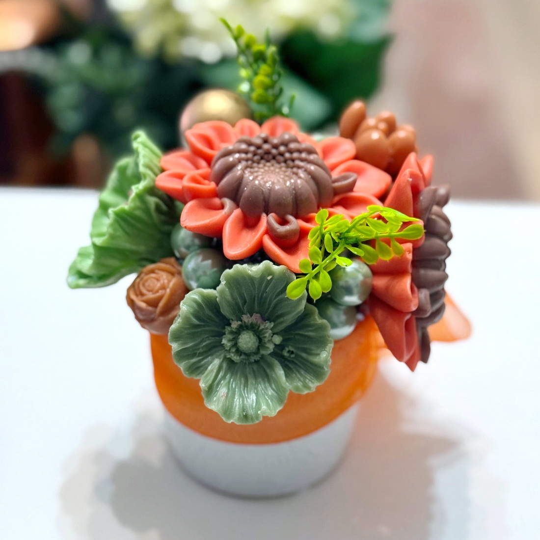 Aranjament din flori de sapun [3]