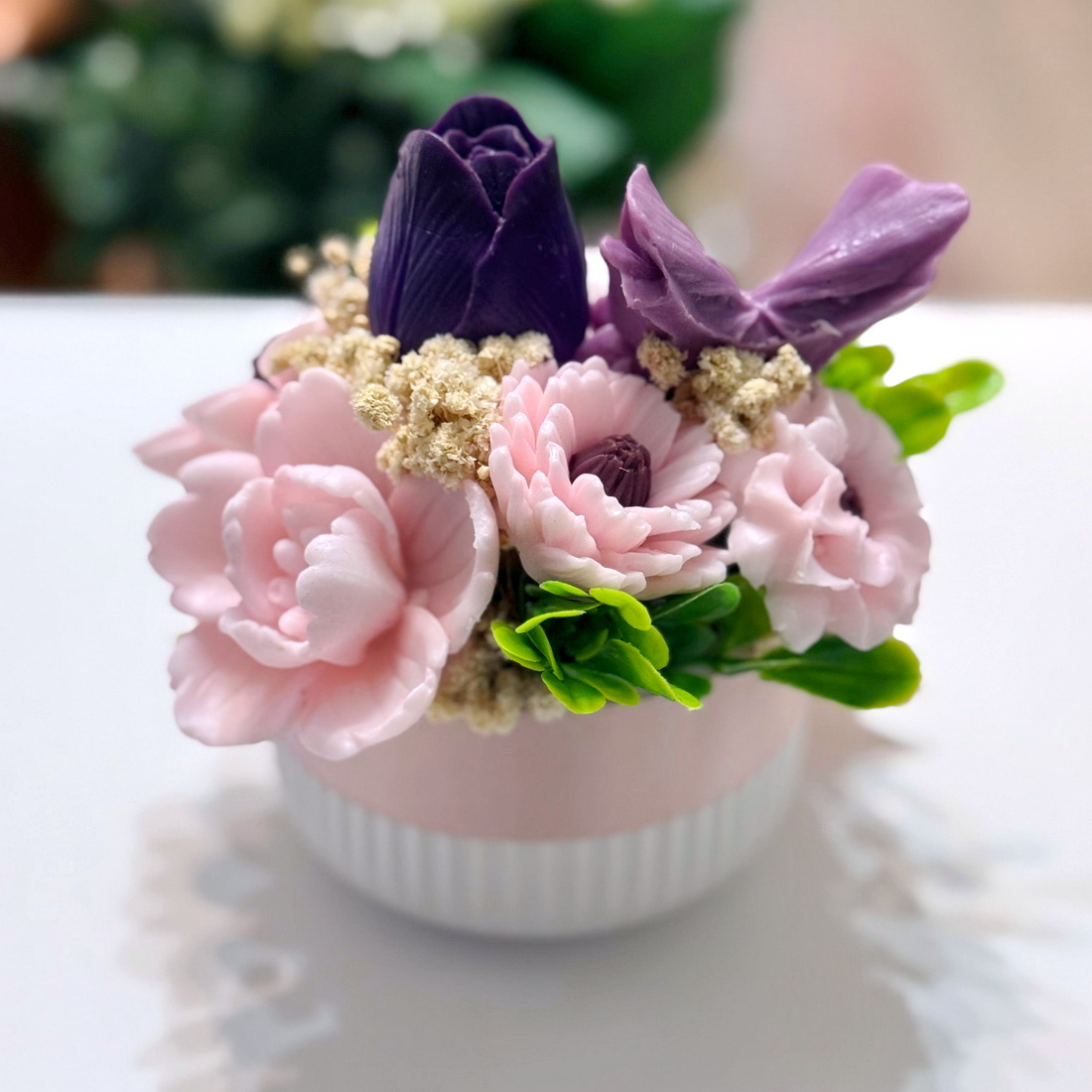 Aranjament din flori de sapun [4]