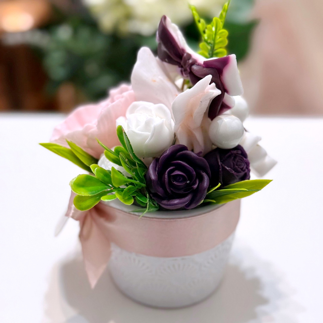 Aranjament din flori de sapun [4]