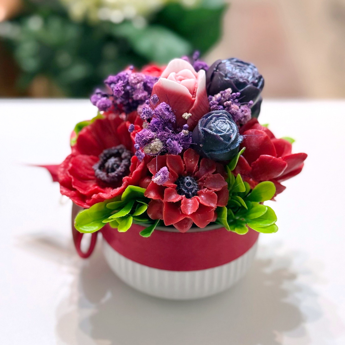 Aranjament din flori de sapun [2]