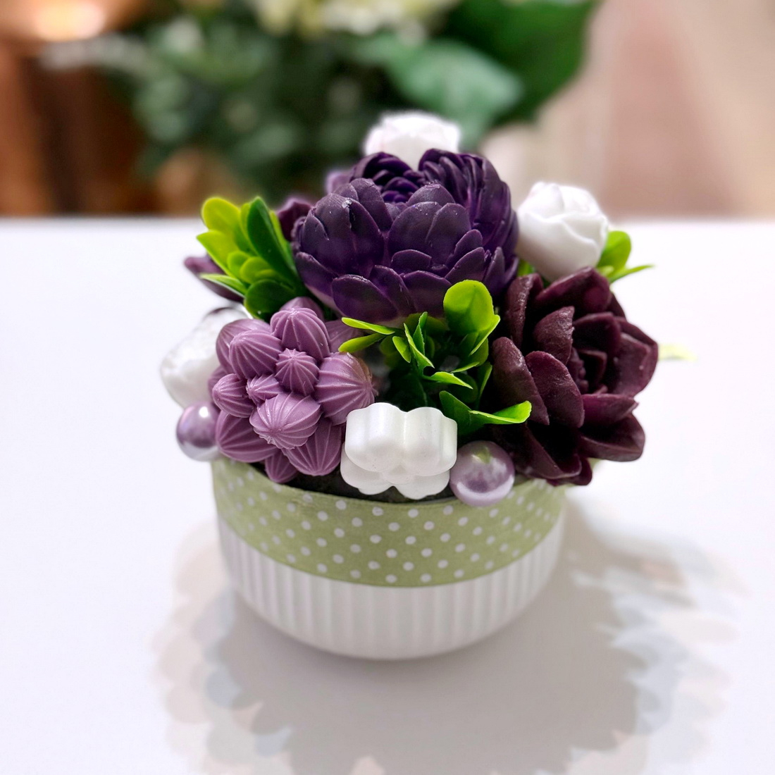 Aranjament din flori de sapun [4]