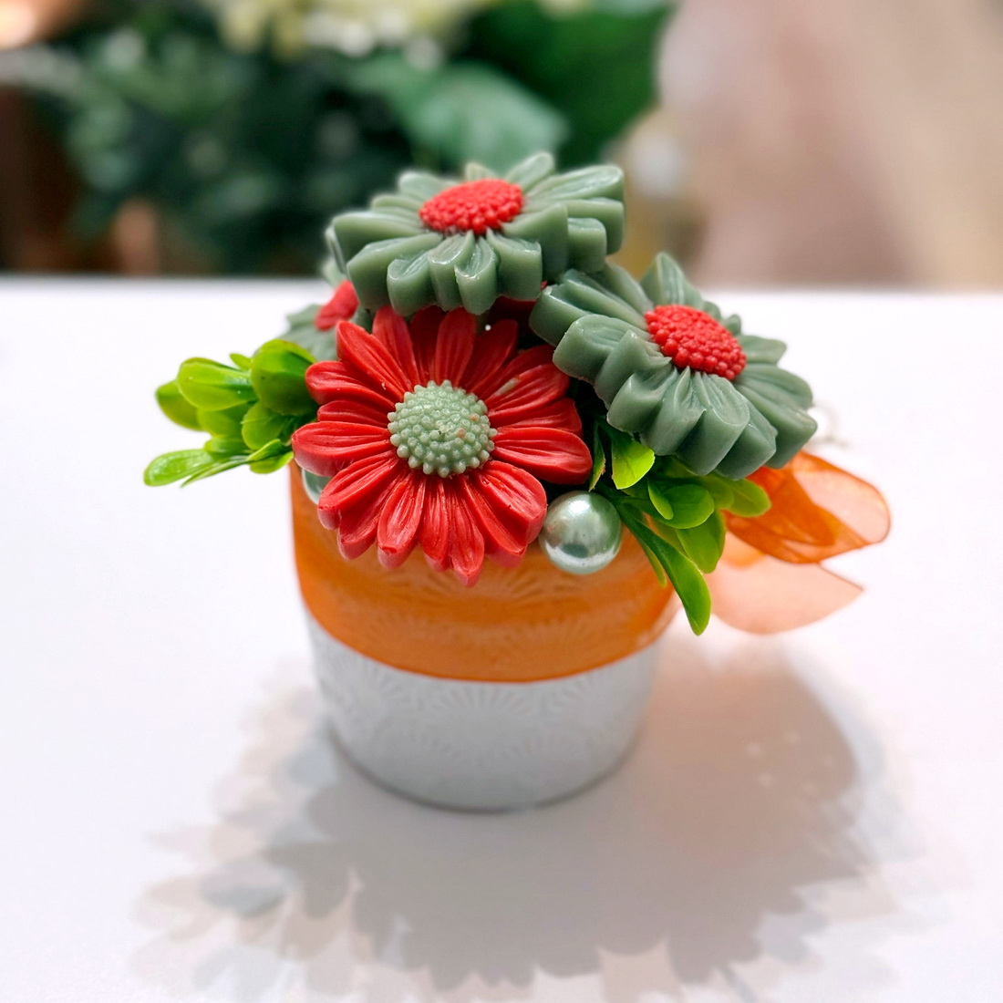 Aranjament din flori de sapun [4]