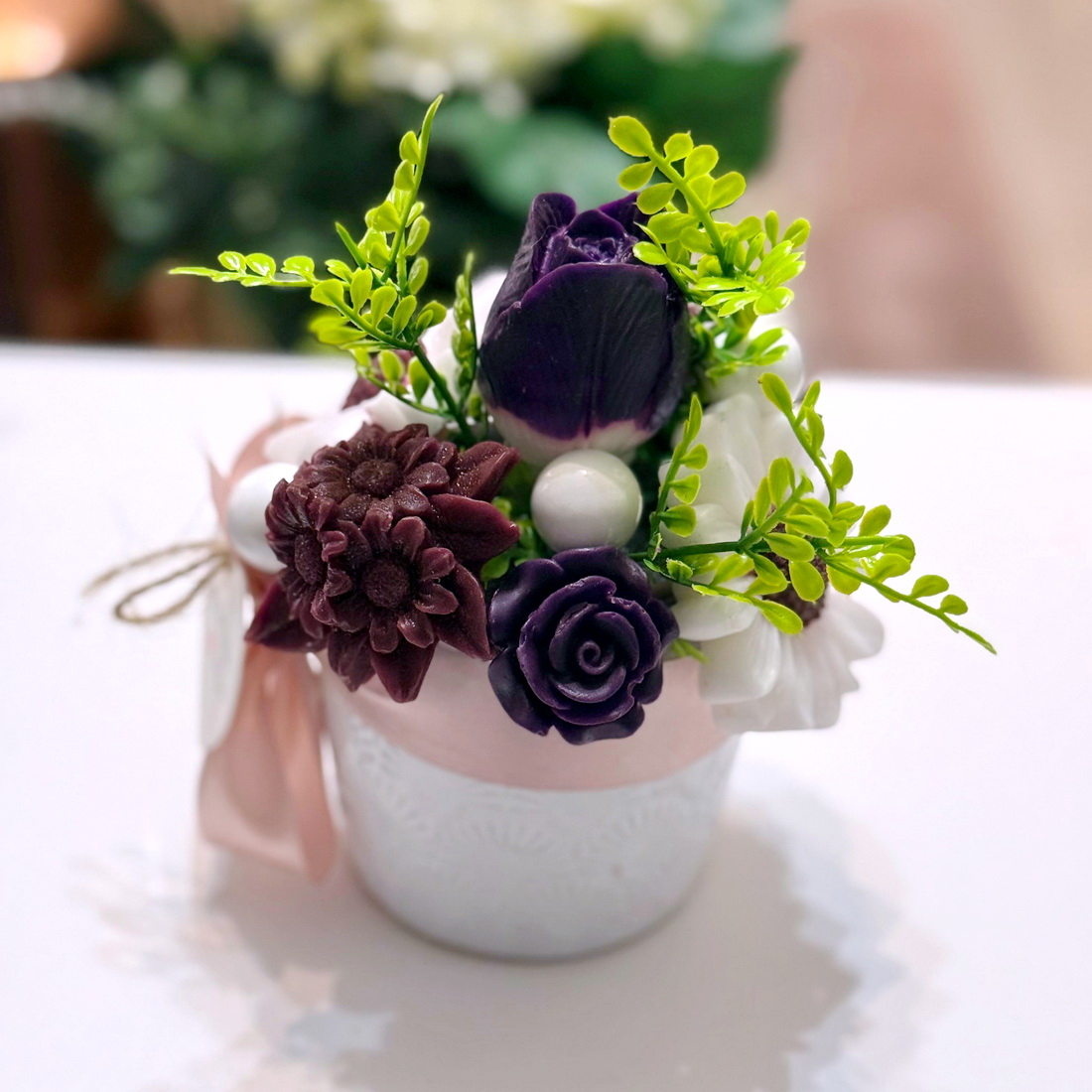 Aranjament din flori de sapun [4]