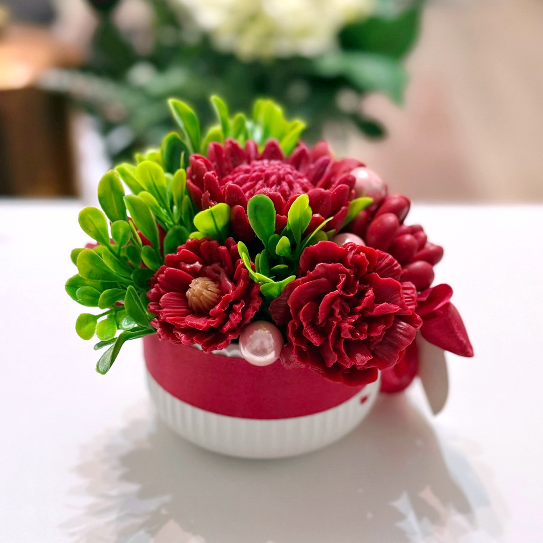 Aranjament din flori de sapun [4]