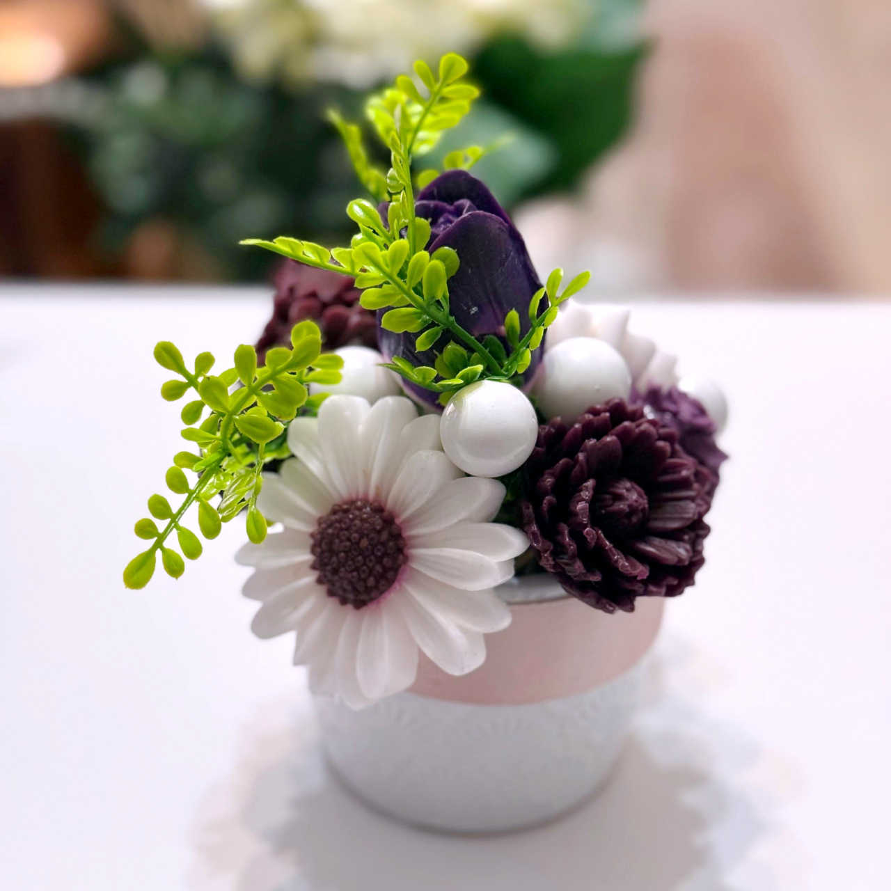 Aranjament din flori de sapun [2]