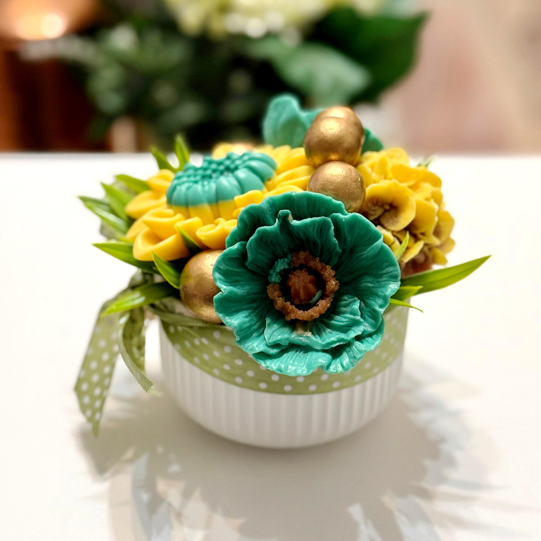 Aranjament din flori de sapun [4]