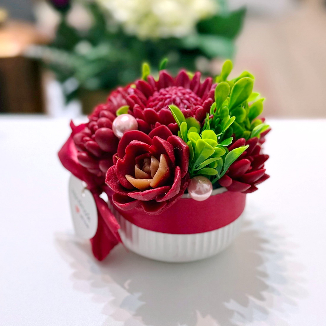 Aranjament din flori de sapun [2]