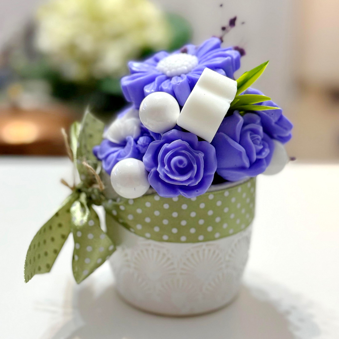 Aranjament din flori de sapun [5]