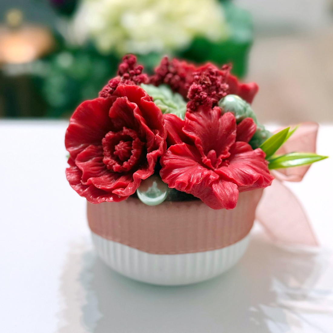 Aranjament din flori de sapun [4]