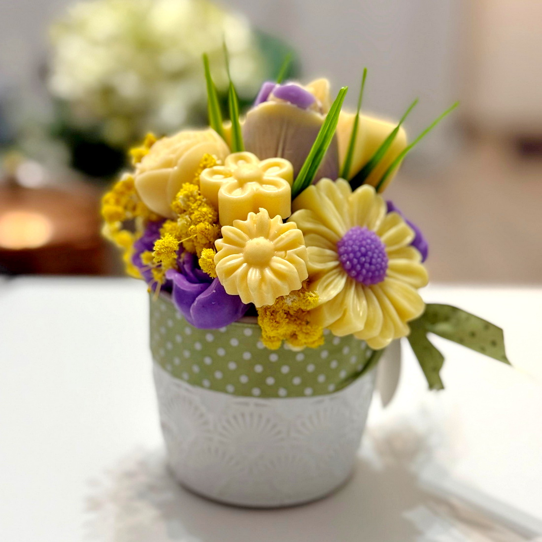 Aranjament din flori de sapun [2]