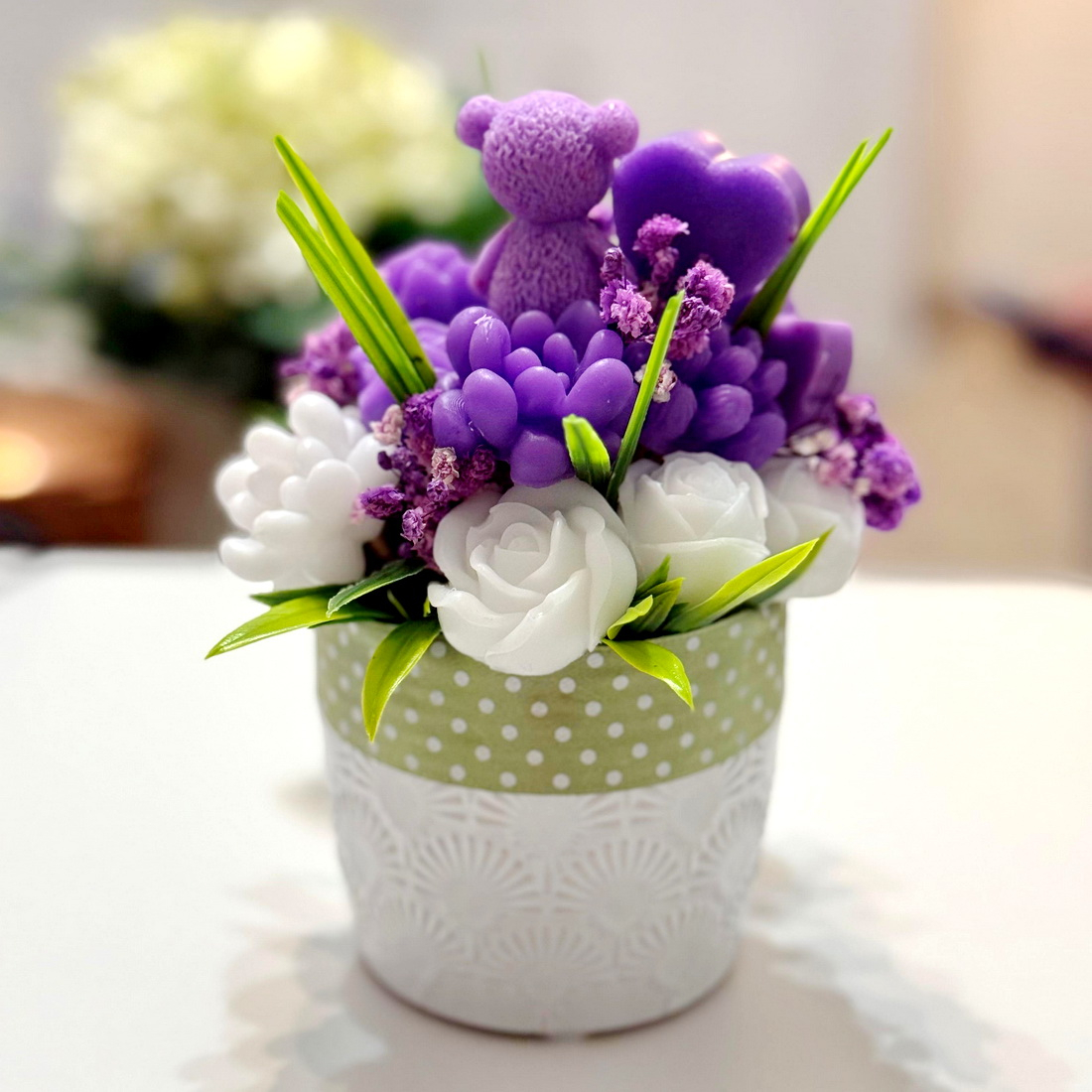 Aranjament din flori de sapun [2]