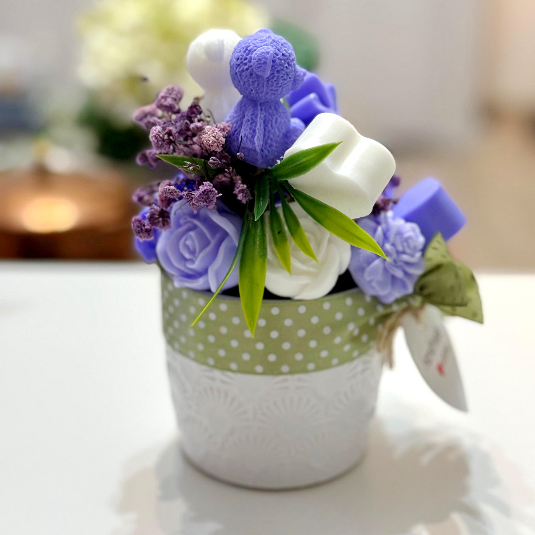 Aranjament din flori de sapun [2]