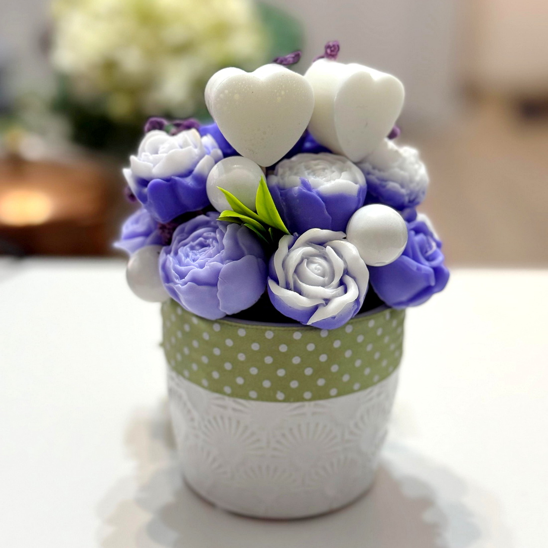 Aranjament din flori de sapun [4]