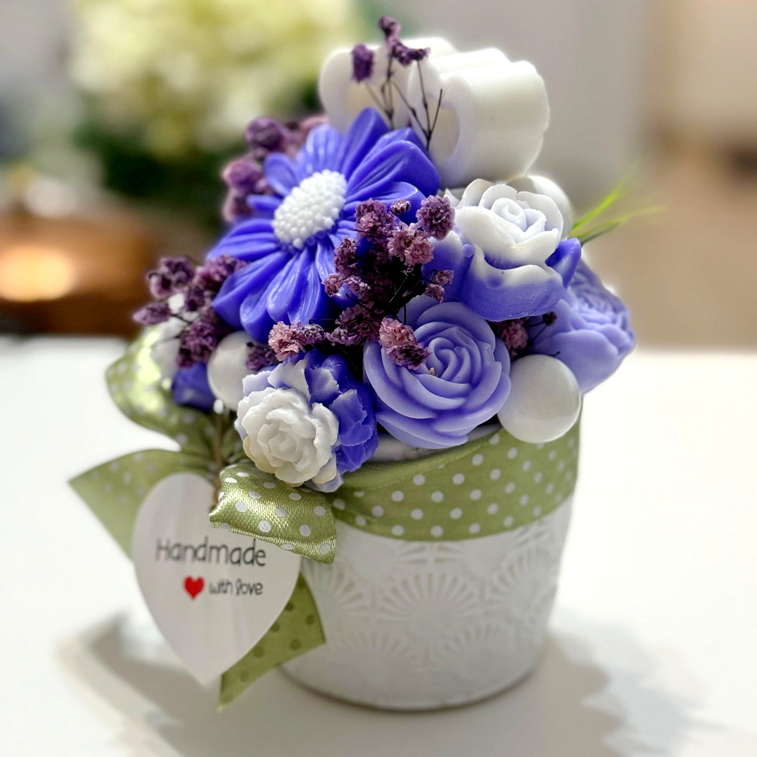 Aranjament din flori de sapun [2]