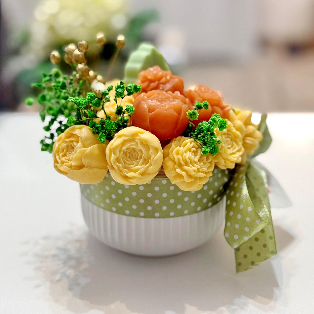 Aranjament din flori de sapun [2]