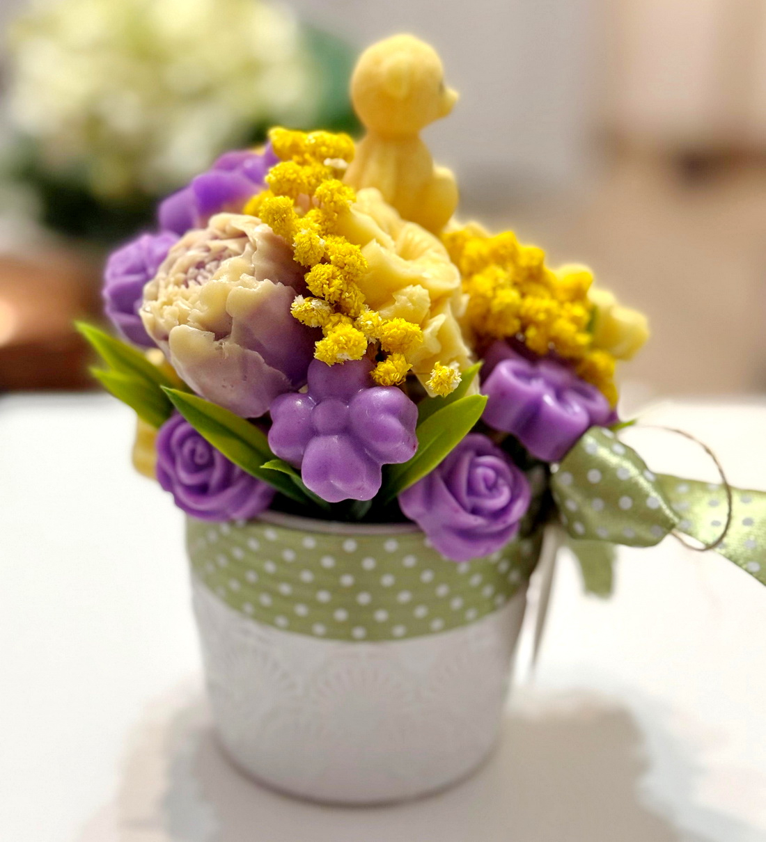 Aranjament din flori de sapun [2]