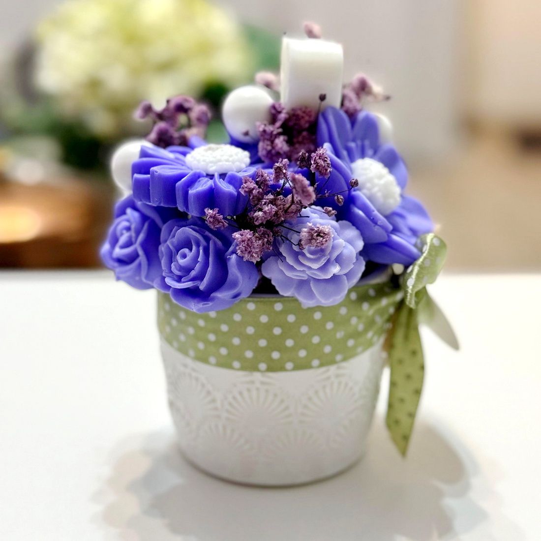 Aranjament din flori de sapun [4]