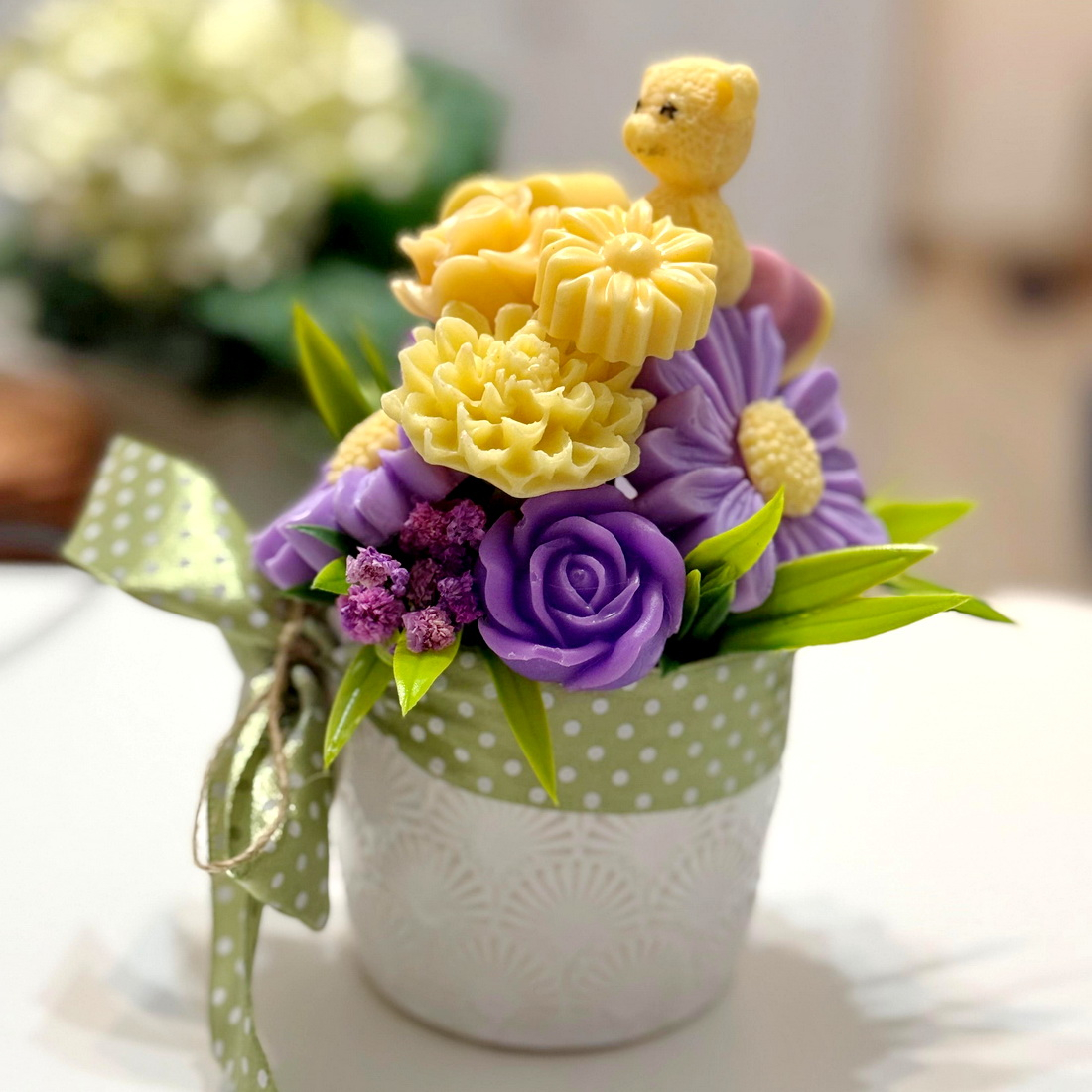 Aranjament din flori de sapun [5]