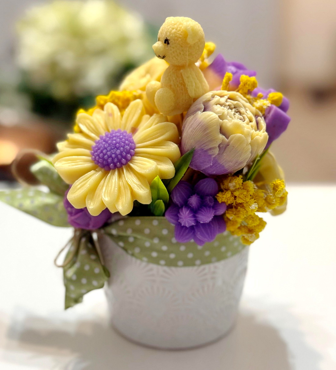 Aranjament din flori de sapun [5]