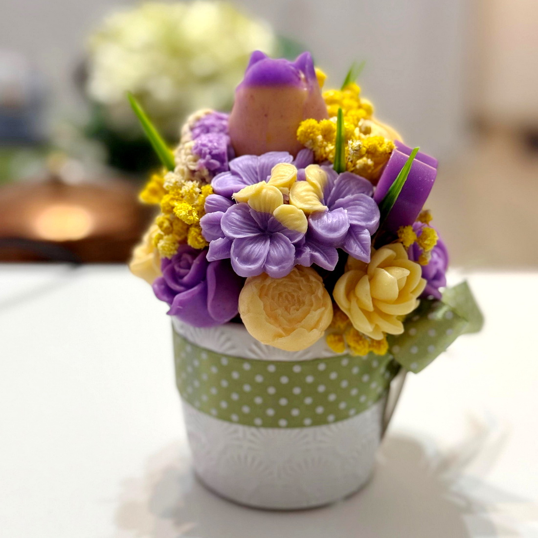 Aranjament din flori de sapun [2]