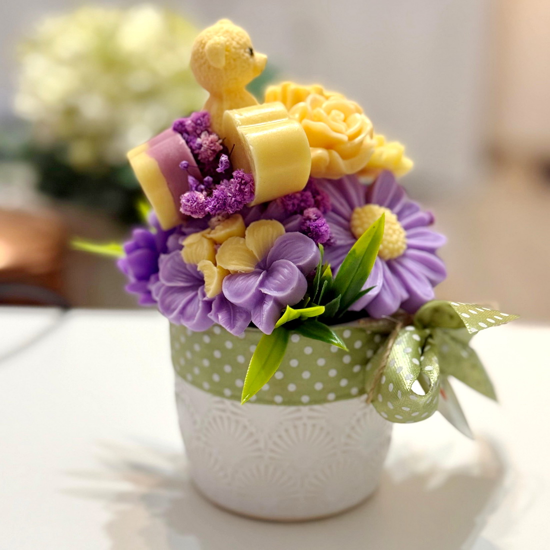 Aranjament din flori de sapun [2]