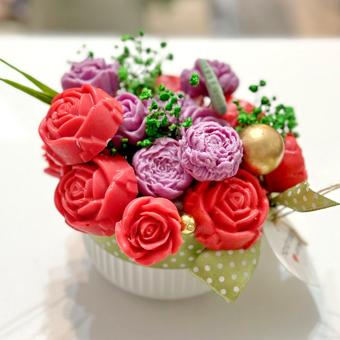 Aranjament din flori de sapun [2]