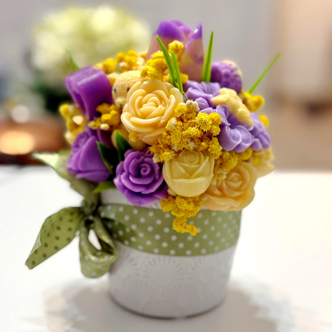 Aranjament din flori de sapun [5]