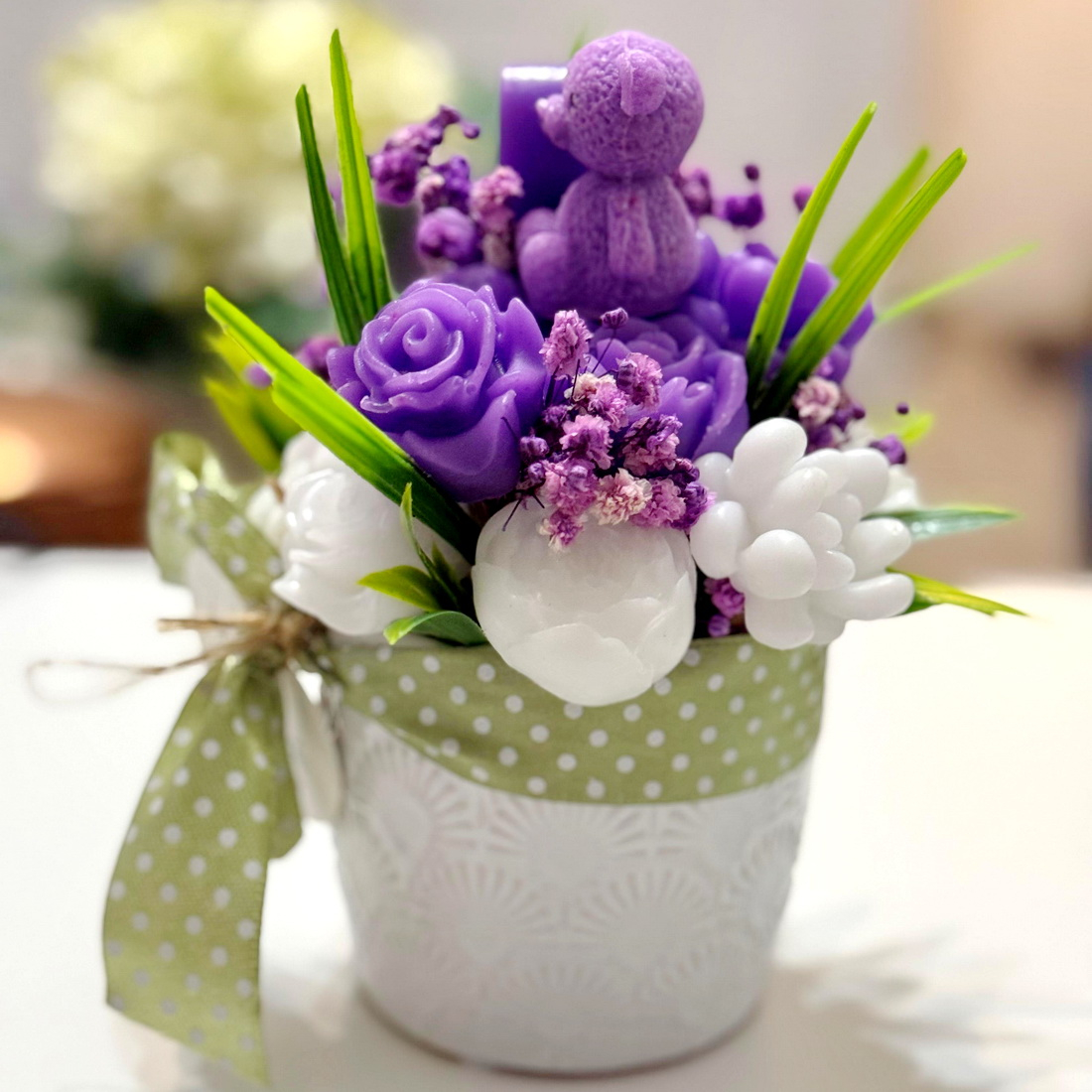 Aranjament din flori de sapun [5]