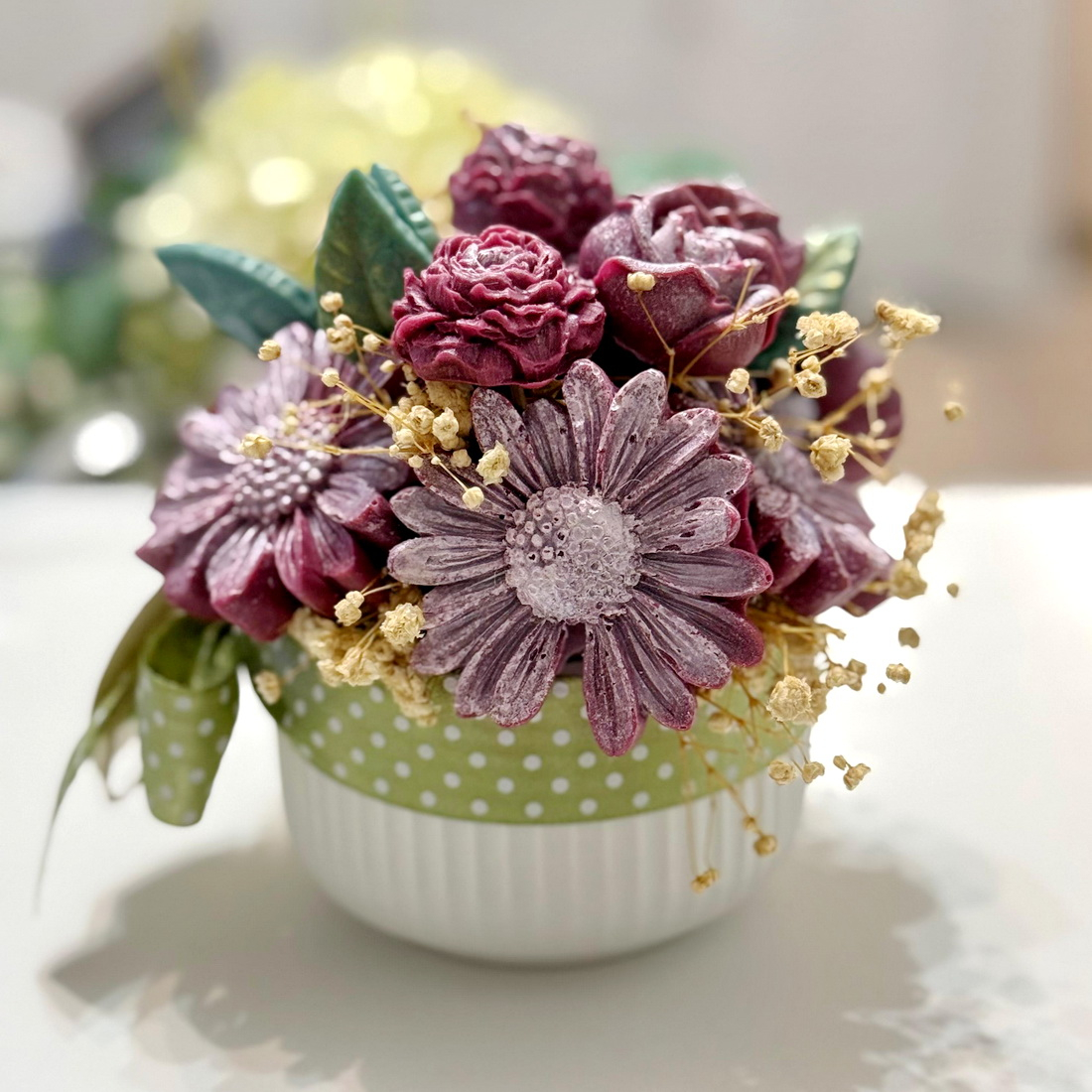 Aranjament din flori de sapun [2]