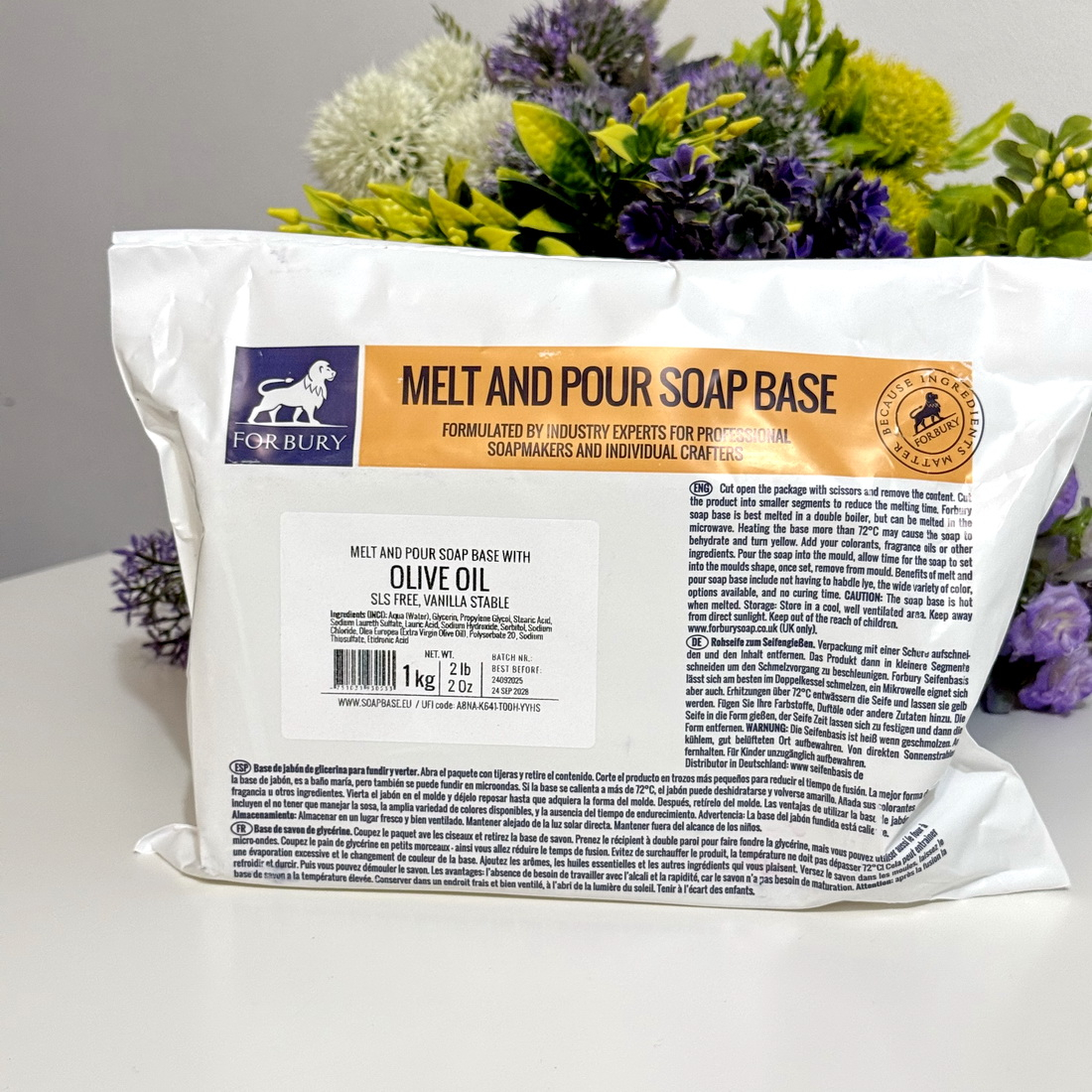 Baza de sapun Forbury cu Ulei de masline – 1 kg [2]