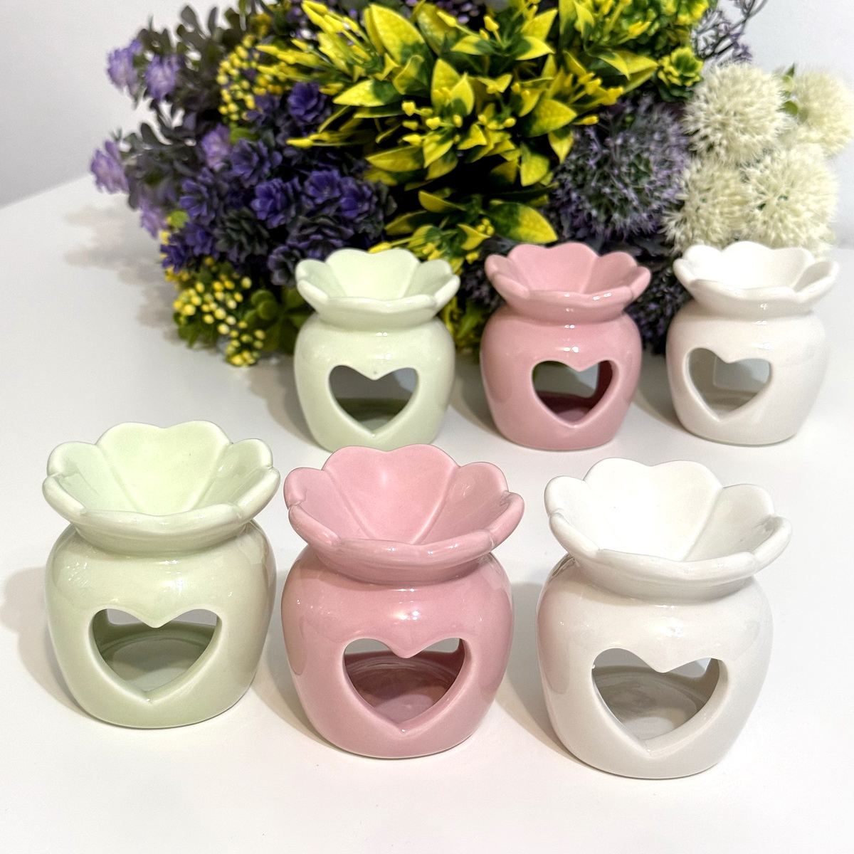 Candela din ceramica color 7.5cm x 7.5cm [8]