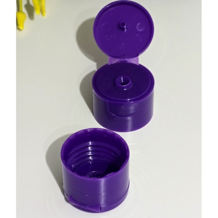 Capac 24 / 410 filetat mov flip-top cilindric [2]