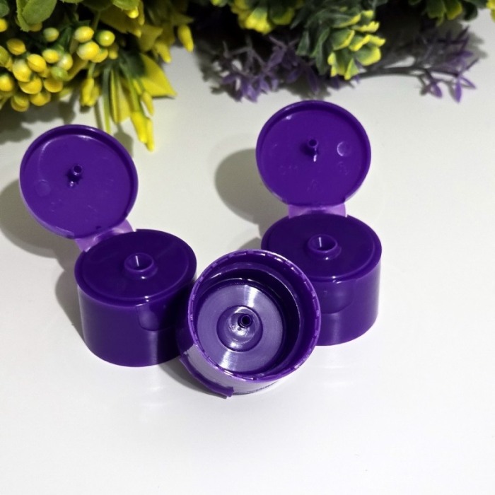 Capac 24 / 410 filetat mov flip-top cilindric [3]