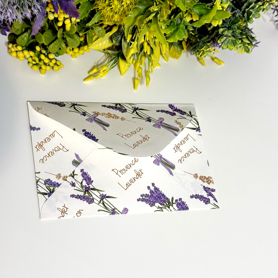 Set 10 plicuri hartie imprimeu lavanda 16 cm x 11 cm [2]
