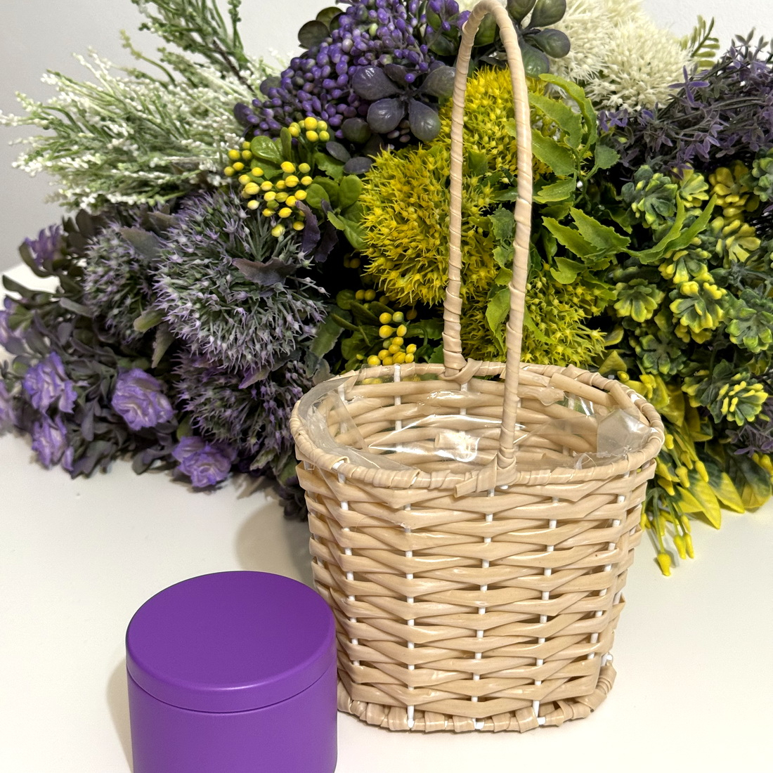 Cosulet bej 12cm x 10cm pentru aranjamente florale [6]
