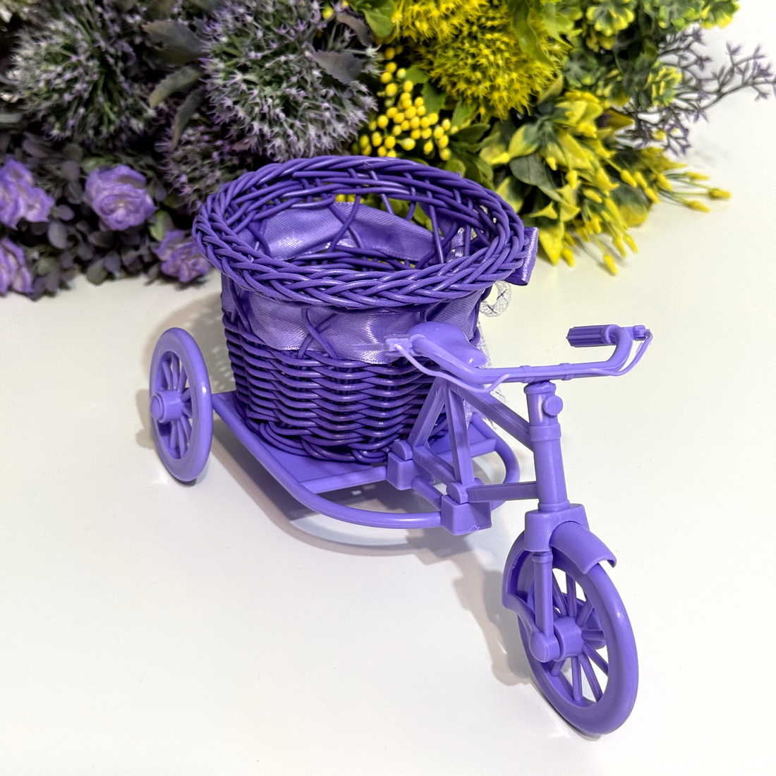Tricicletă mov pentru aranjamente florale [3]