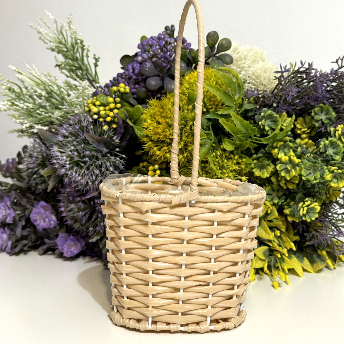 Cosulet bej 12cm x 10cm pentru aranjamente florale [2]