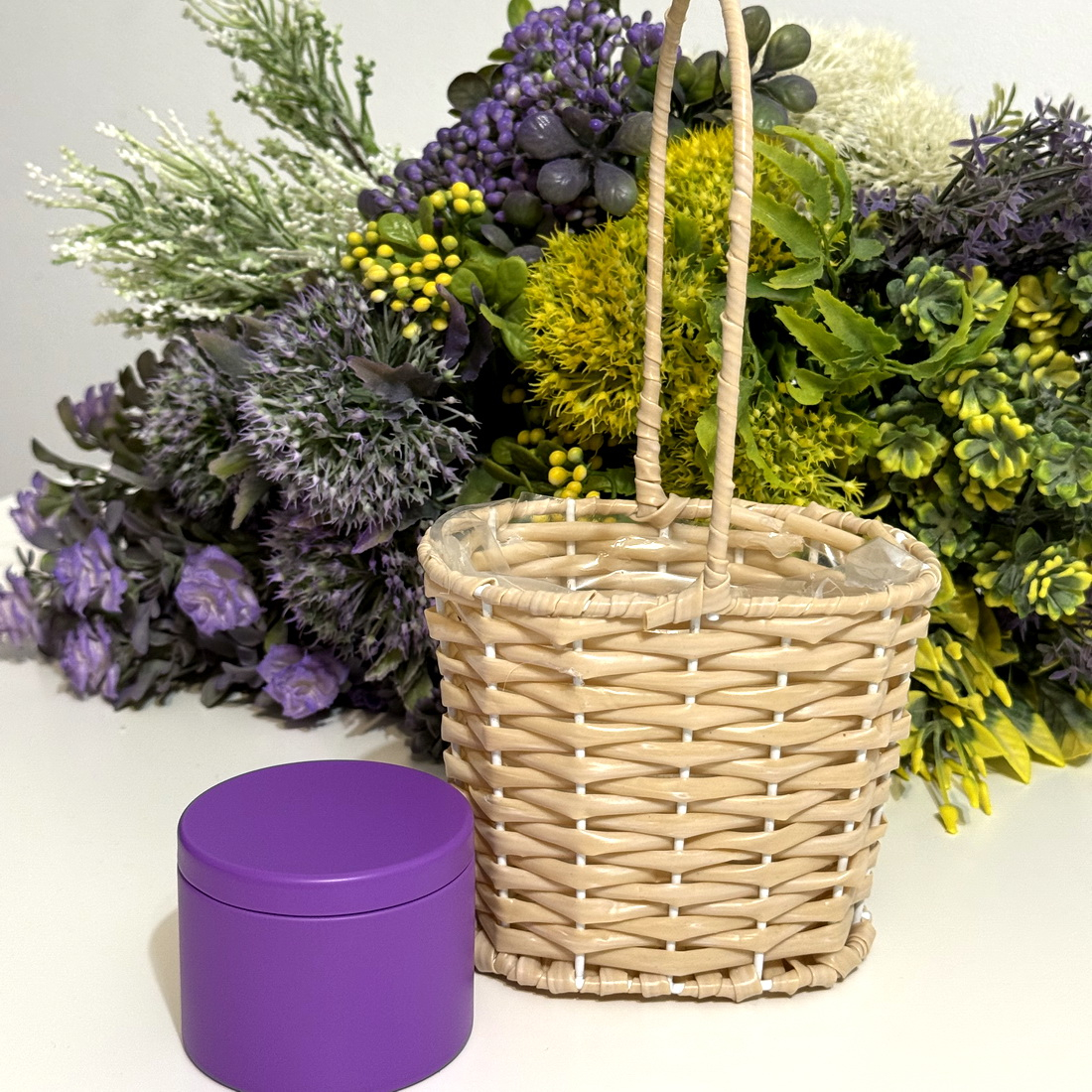Cosulet bej 12cm x 10cm pentru aranjamente florale [3]
