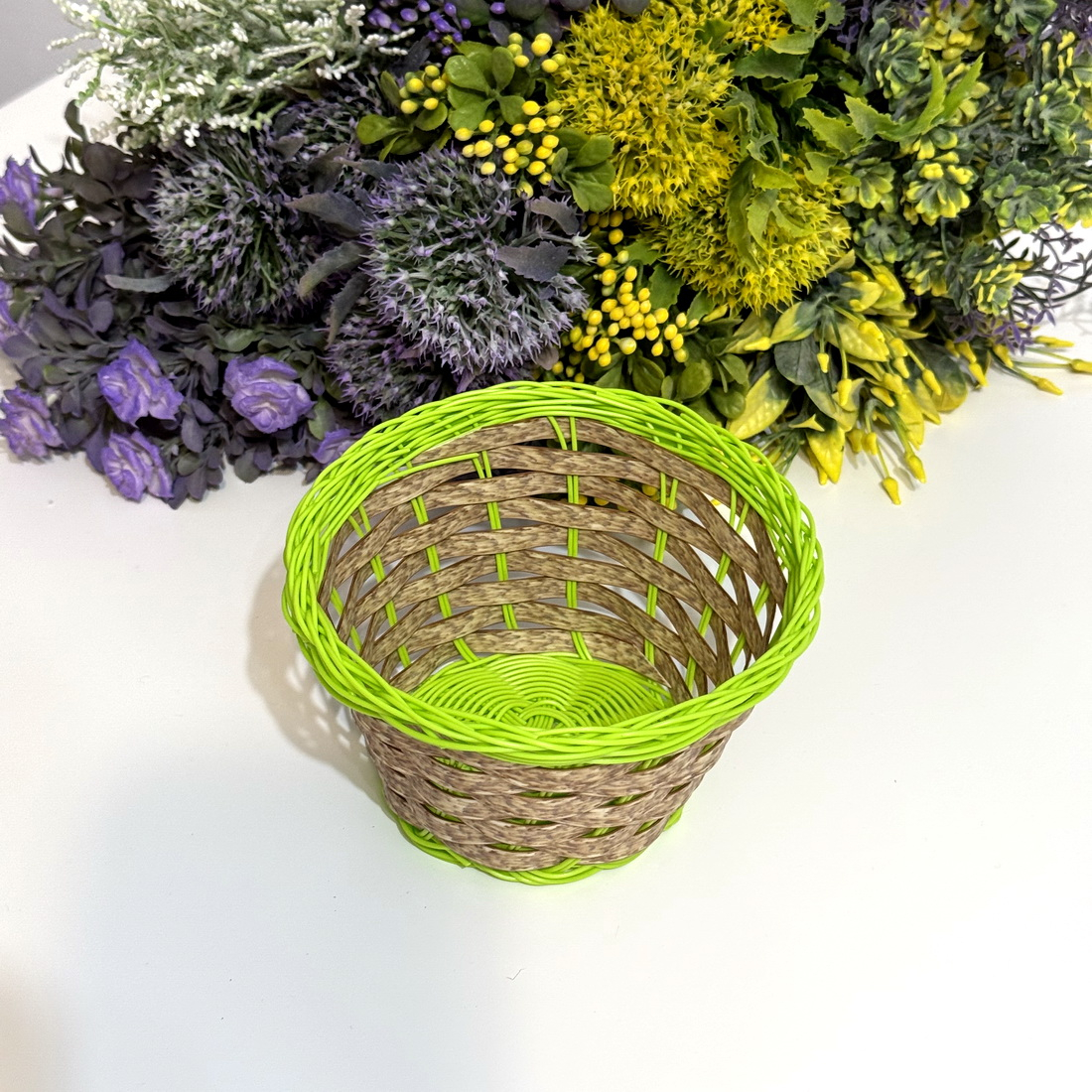 Cosulet verde 15cm x 8cm pentru aranjamente florale [4]